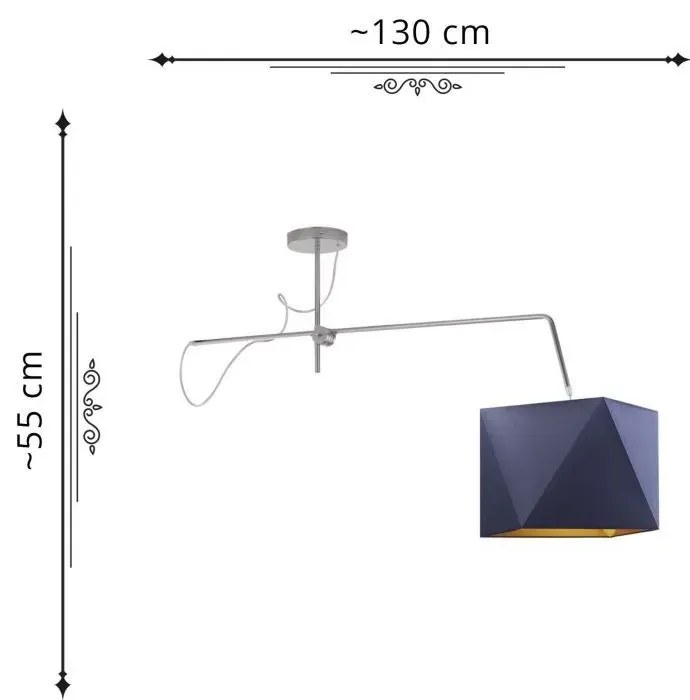 Lampa wisząca z geometrycznym kloszem - EX251-Buffali Harmony