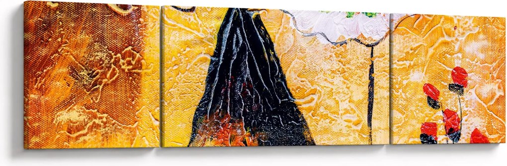 Obraz - Tańczące baletnice, obraz olejny (170x50 cm)