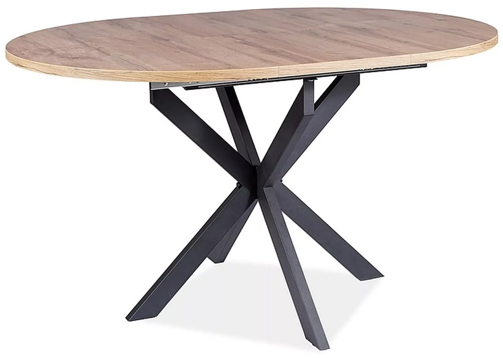 Rozkładany stół jadalniany GASTON 100(135)X100 cm, dekor dąb artisan