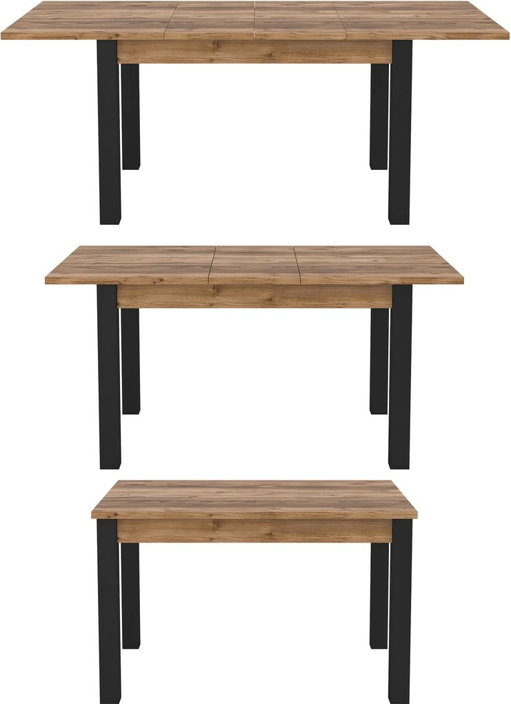 Stół rozkładany ALIVO Brązowy do Salonu Jadalni 130-175 x 85 x 77 cm, Prostokątny