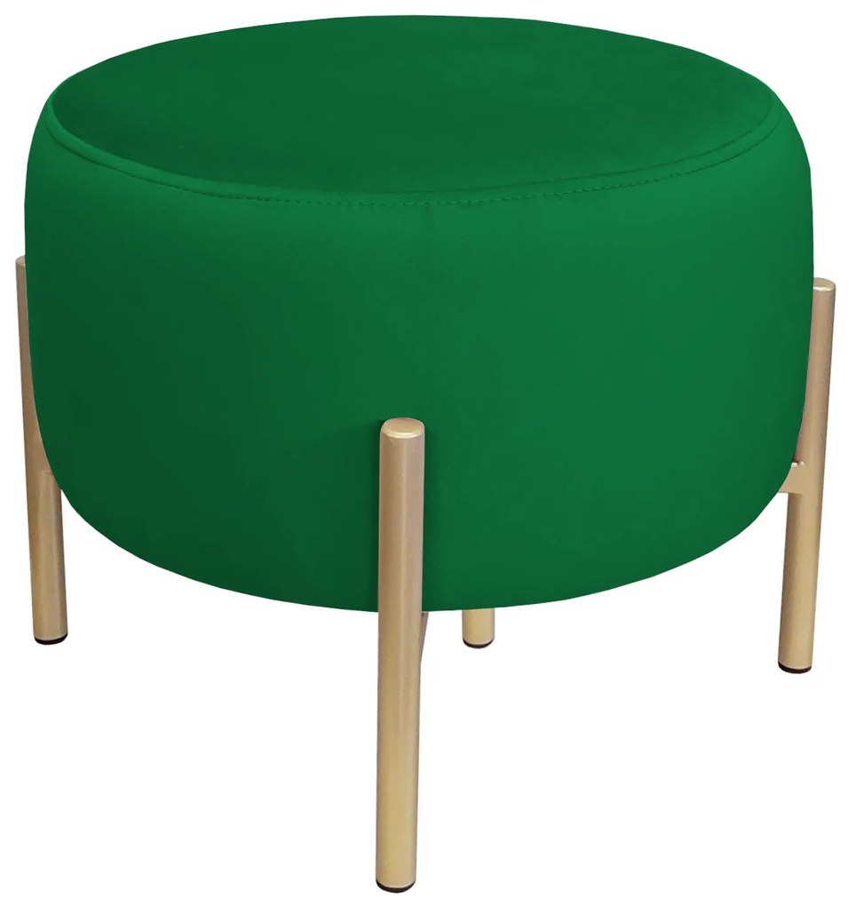 Pufa OLA LOFT ławka podnóżek metal złota MG25