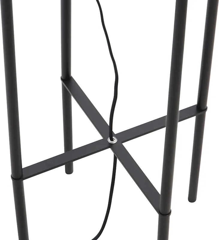 Industrialna lampa podłogowa czarna - Bliss Vefa