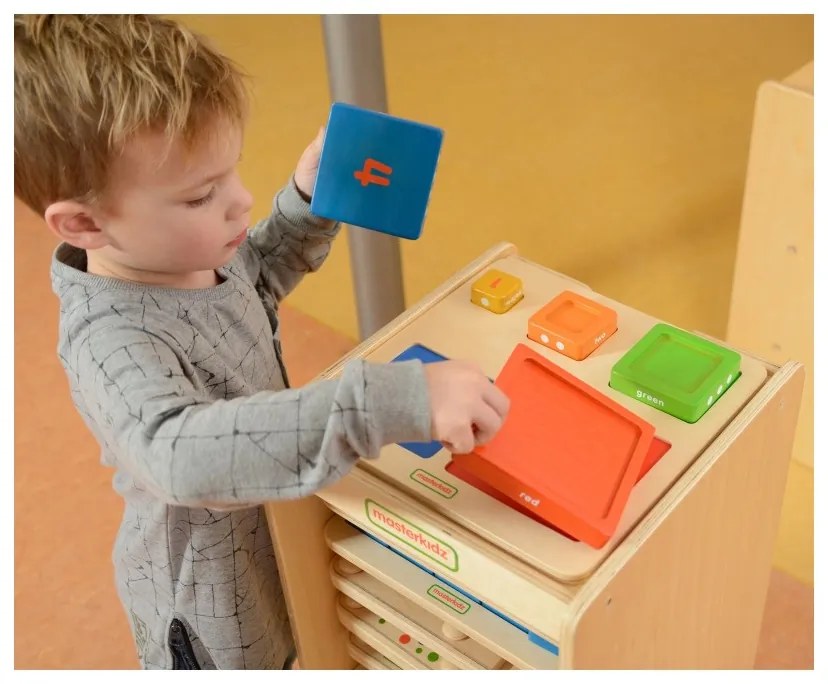Piramidka drewniana edukacyjna liczenie kolory masterkidz