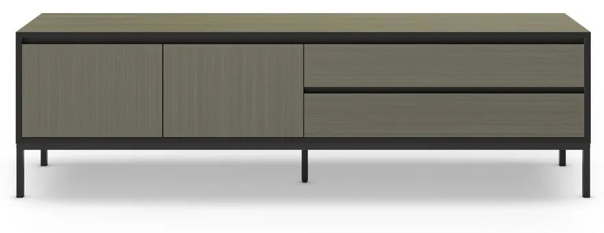 Ciemnozielona szafka pod TV 180x55 cm Lorenza – Marckeric