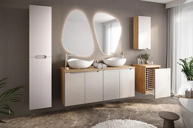 Szafka pod umywalkę z szufladami 90 cm - Montans 10X