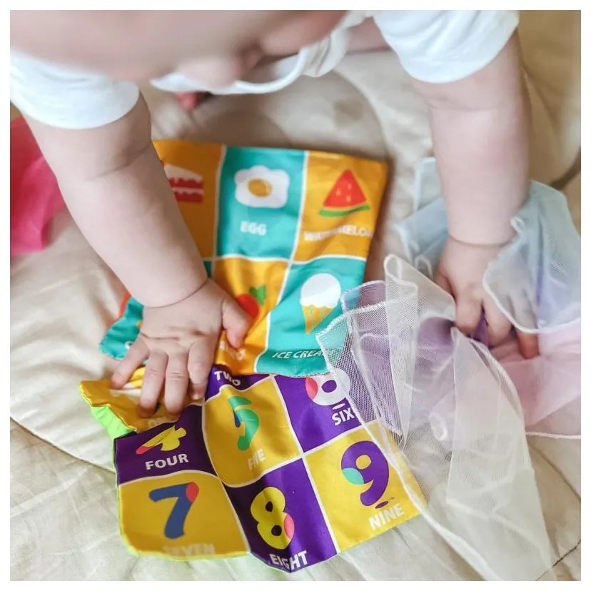 Woopie baby zabawka edukacyjna sensoryczna pani metka pudełeczko chusteczek
