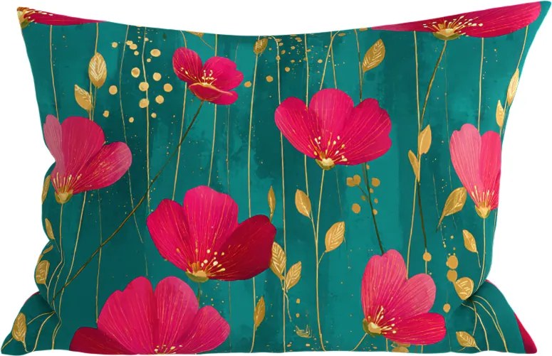 Bawełniana poszewka na poduszkę VIVIDELLE POLY 50x70 cm, zielony