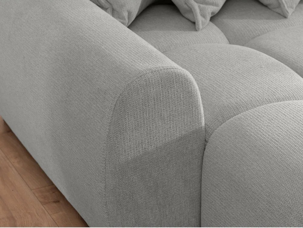 Jasnoszary narożnik (lewostronny/z szezlongiem) Albane – Ropez