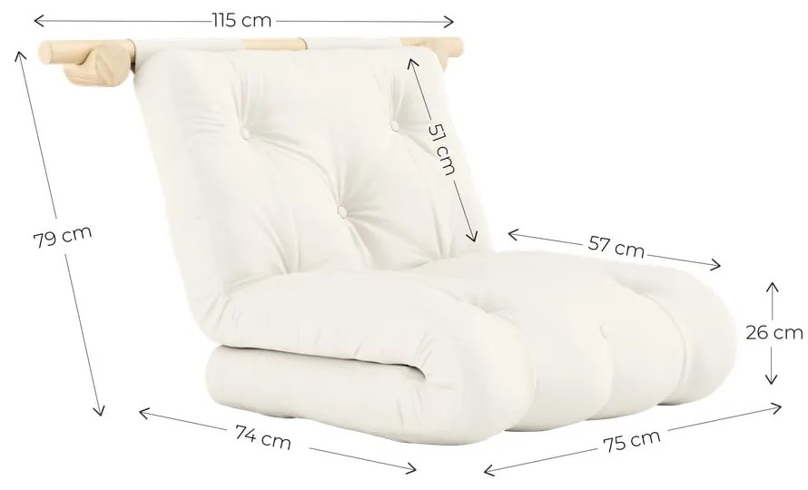 Beżowy fotel Hooked – Karup Design