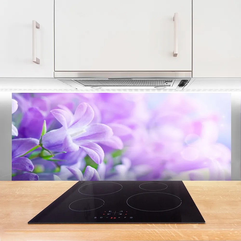 Szkło do Kuchni na Ścianę Wykwintny Ogród Kwiatowy