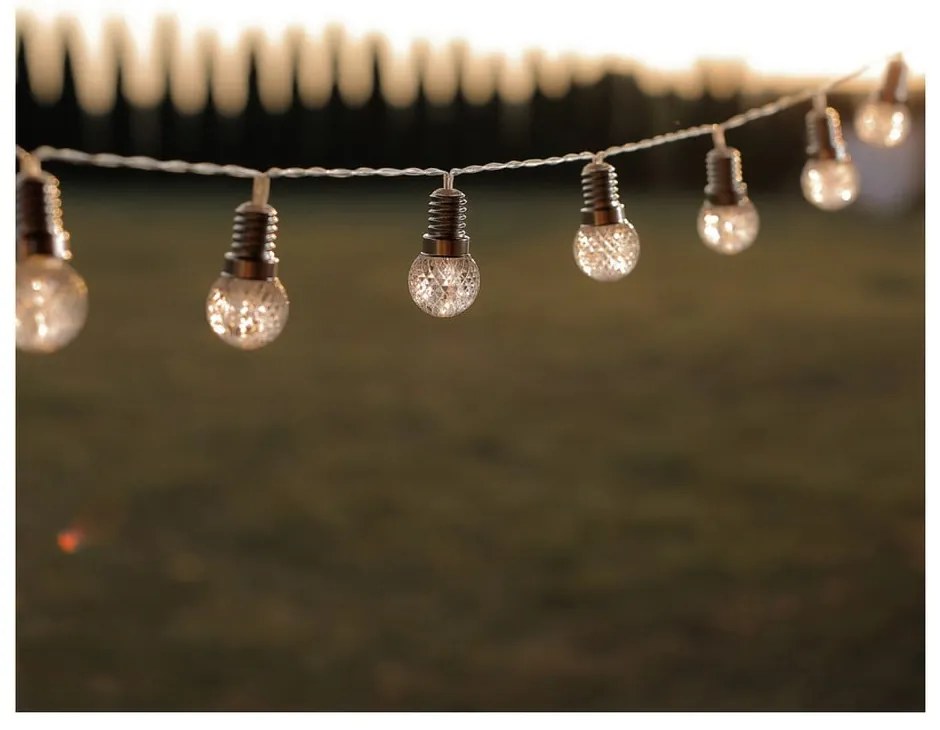 Girlanda świetlna LED w kształcie żarówek DecoKing Bulb, 20 lampek, dł. 2,4 m