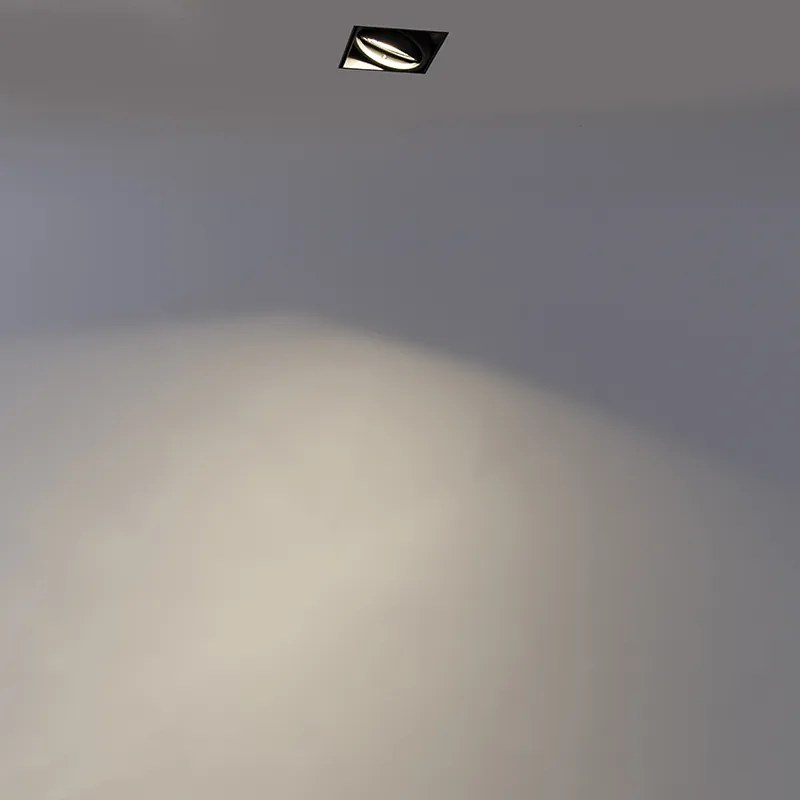 Inteligentny podtynkowy reflektor czarny w tym WiFi GU10 bez obramowania - Oneon 1