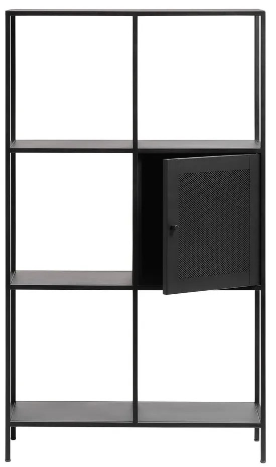 Czarny metalowy regał 80x138 cm Malibu – Unique Furniture