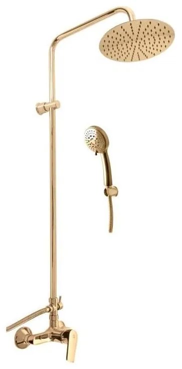 RAV Slezák CO182.5/7Z - Zestaw prysznicowy z baterią COLORADO, błyszczące złoto