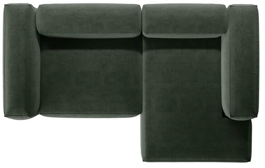 Zielony narożnik (prawostronny/z szezlongiem) Bergamo – Cosmopolitan Design