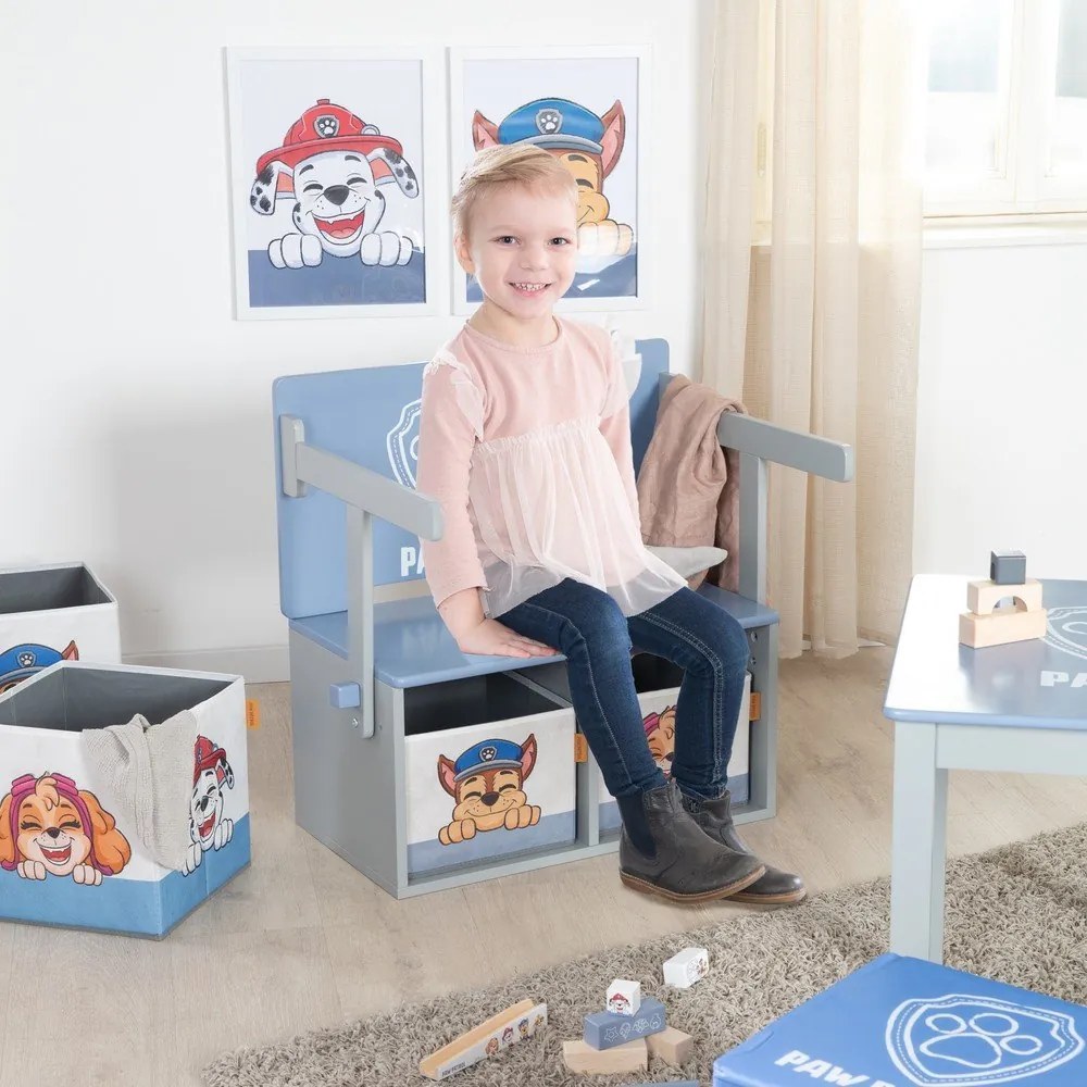 Niebieska ławka dziecięca Paw Patrol – Roba