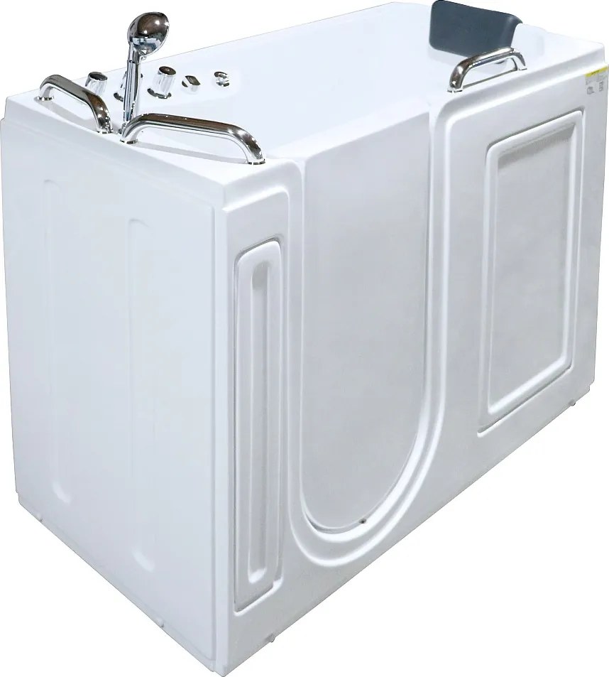 Wanna z hydromasażem i drzwiami - 1 miejsce siedzące - 355 l - 134,5 x 67,3 x 106 cm - BURAM