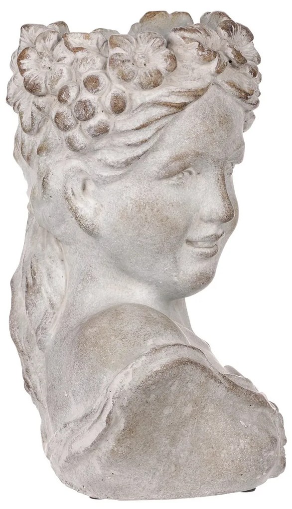 Betonowa obudowa Bysta głowa kobiety, średnica 23cm, 23 x 17 x 30 cm