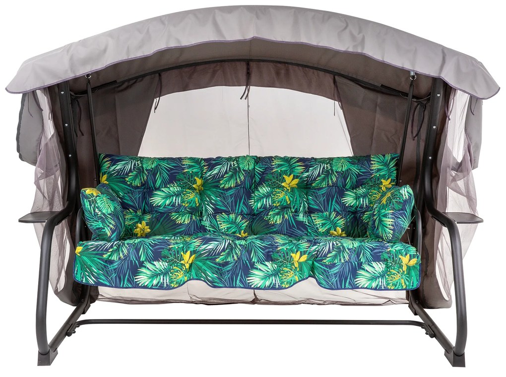 Huśtawka ogrodowa z moskitierą Ravenna Lux Black Edition G051-02IB PATIO