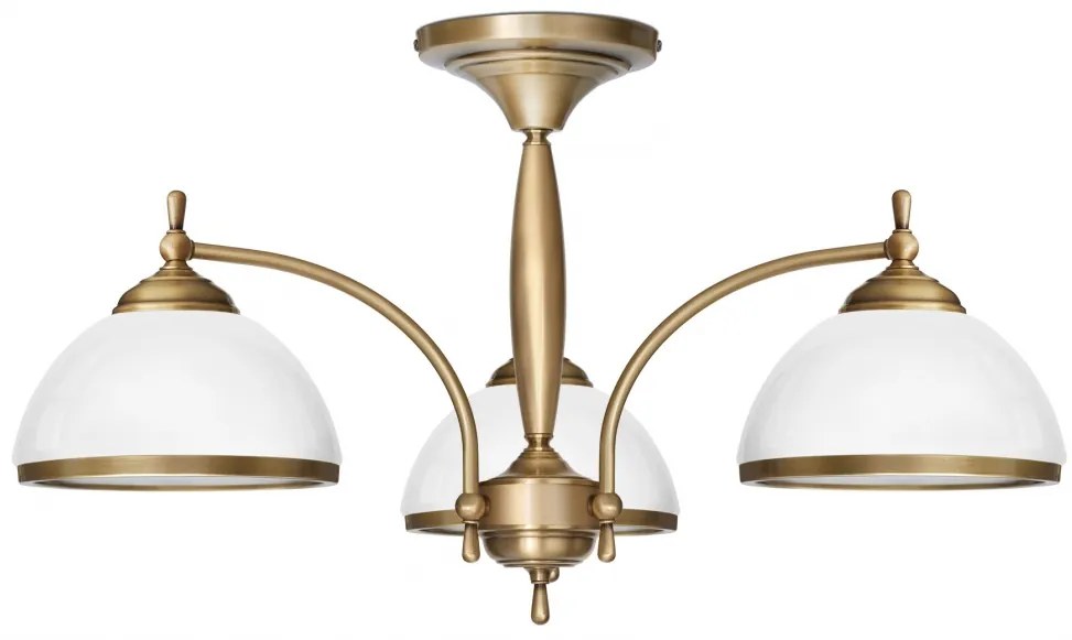 Krótki klasyczny żyrandol z mosiądzu CR-S3K