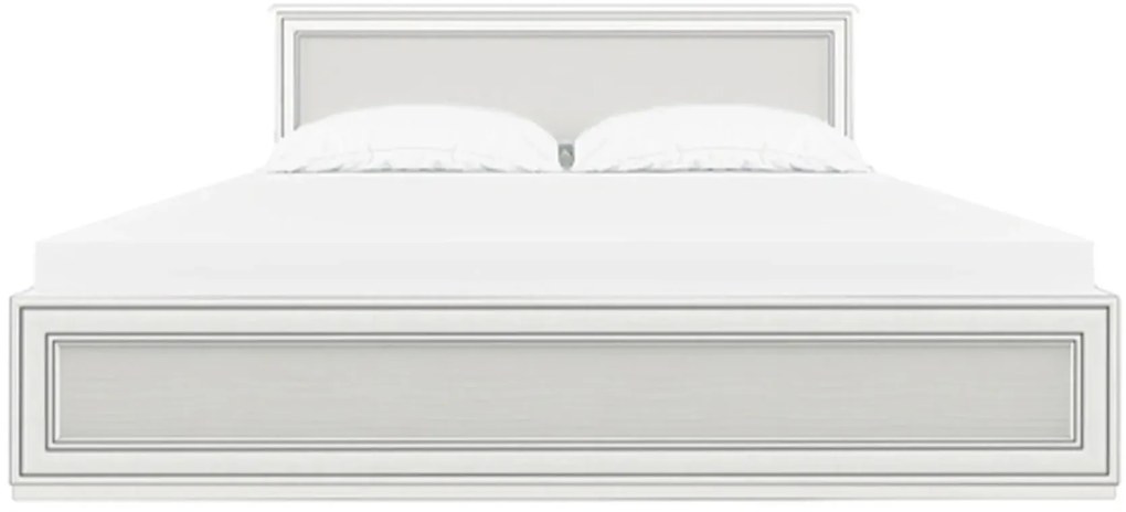 Klasyczne łóżko ze stelażem 160x200 fineline crema H6-D98