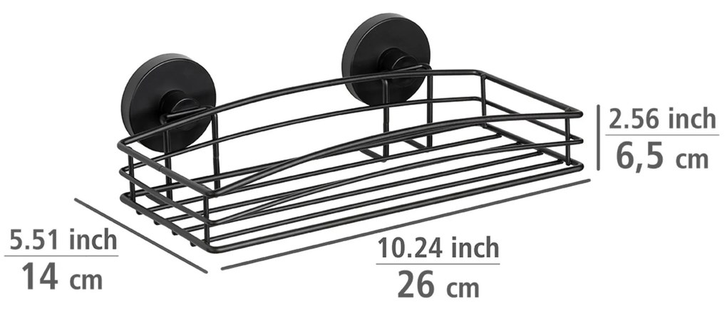 Półka pod prysznic Vacuum-Loc, metalowa, WENKO