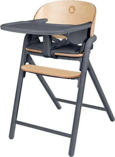 Lionelo - Krzesło dziecięce do karmienia 3w1 CELIA Szare drewno
