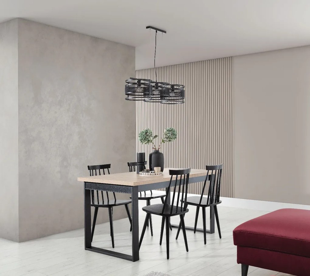 Lampa wisząca GORMAR czarna ELTAP