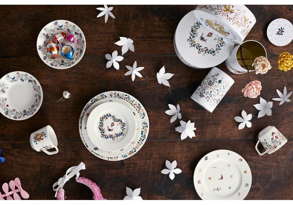 Biały głęboki porcelanowy talerz ø 19 cm Grand Cru Cottage – Rosendahl