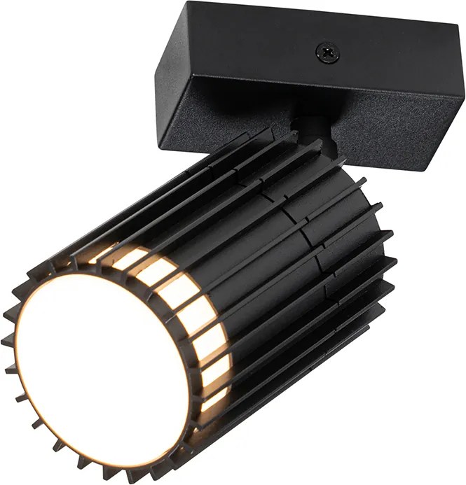 Designerski zewnętrzny reflektor sufitowy czarny IP44 - Boris