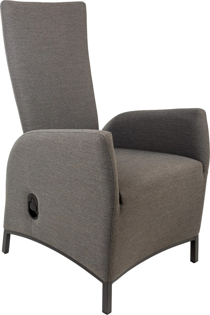 Doppler PARIS LIKA-TEX® szare - luksusowy regulowany fotel ogrodowy - Towar rozpakowany (N352)