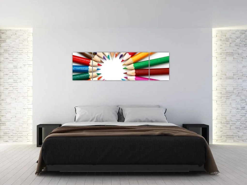 Obraz kredek (170x50 cm)