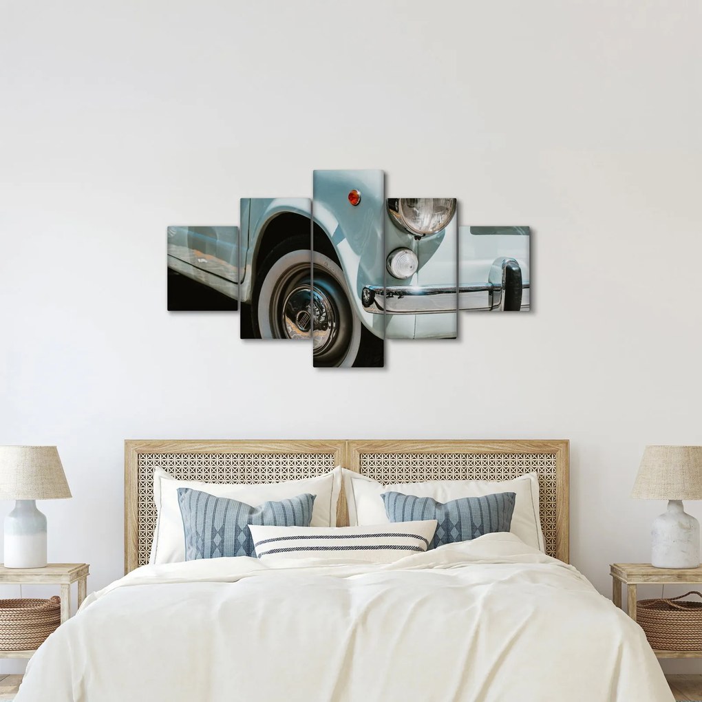 Obraz - Fiat retro samochód (125x70 cm)