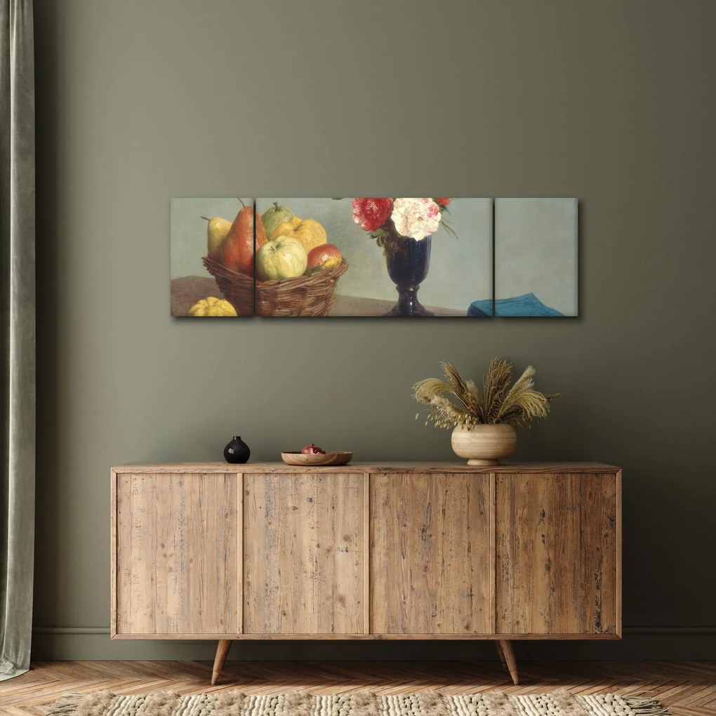 Obraz - Henri Fantin-Latour, Still Life, reprodukcje (170x50 cm)
