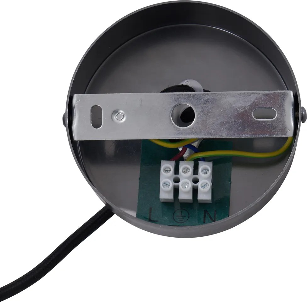 Nowoczesna lampa wisząca Tubo, kolor ciemnoszary, oprawka GU10, 50 mm