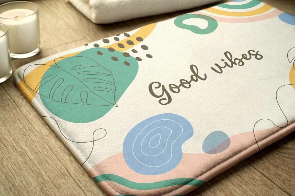 Dywanik antypoślizgowy do łazienki Dywanik antypoślizgowy do łazienki Abstrakcja Geometryczna