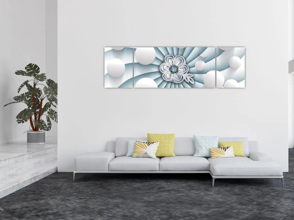 Obraz abstrakcji artystycznej (170x50 cm)