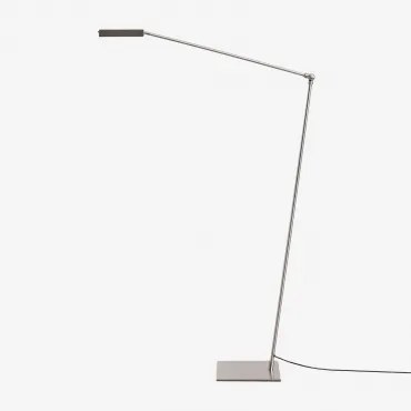 Lampa Stojąca Led Z Żelaza Valtyn Chrome - Sklum
