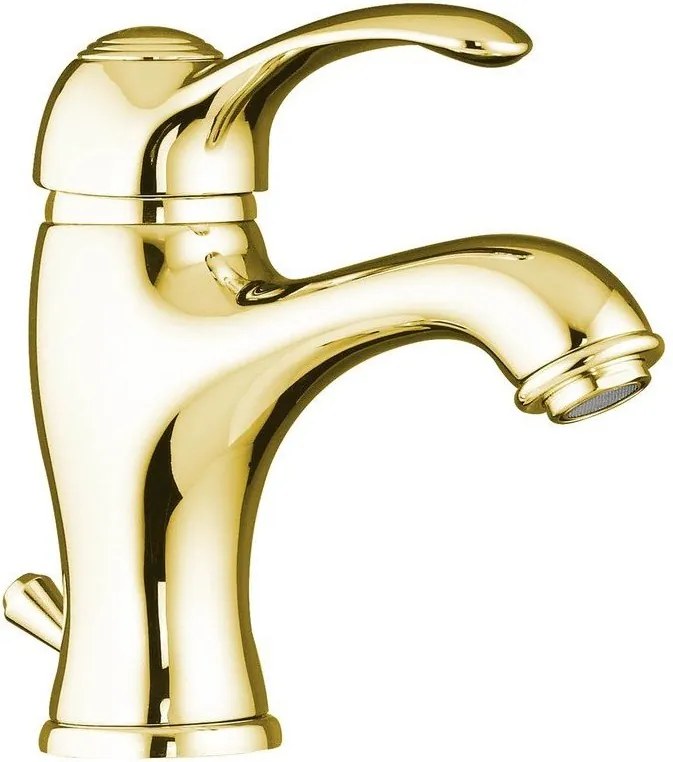 Bateria umywalkowa stojąca w kolorze złota Kirké – Sapho