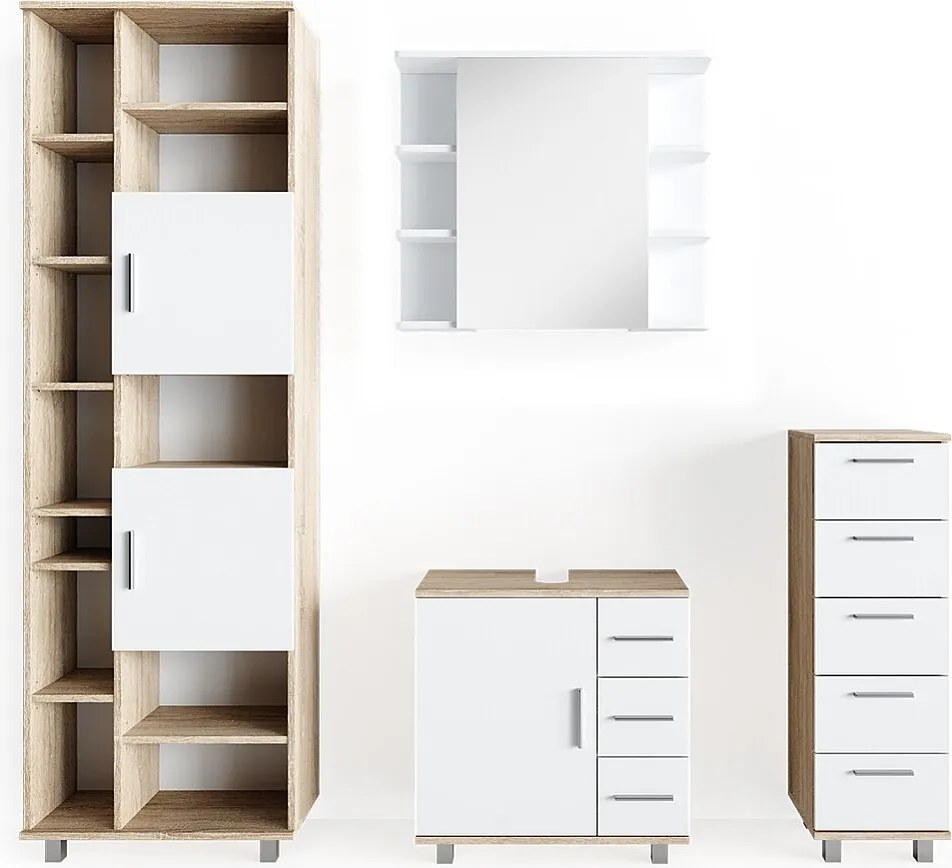 Zestaw mebli łazienkowych sonoma 60x33x60 ilias