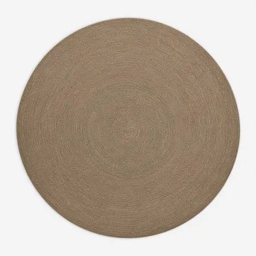 Okrągły Dywan Zewnętrzny Z Polipropylenu (ø200 Cm) Lisandra Moka Brown - Sklum