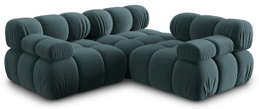 Morska aksamitna sofa 282 cm Bellis – Micadoni Home