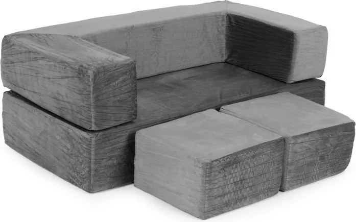 Modułowa sofa piankowa, dziecięca Twino, kolor szary