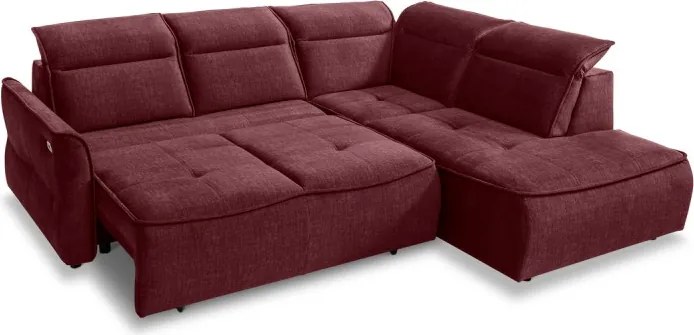 Narożnik MURILLO L z elektryczną regulacją siedziska Prawostronny w tkaninie VOGUE 07 WERSAL