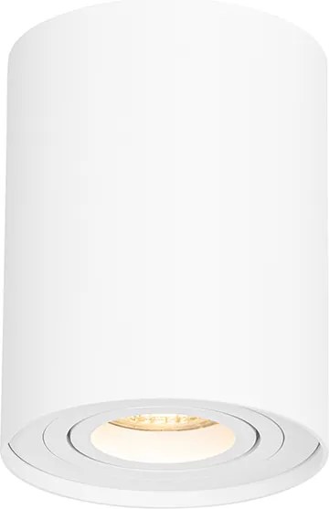 Zestaw 4 nowoczesnych reflektorów sufitowych białe obrotowe i przechylane - Rondoo Up