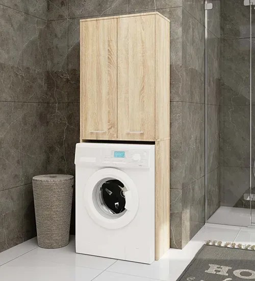 Klasyczna szafka nad pralkę dąb sonoma Z7-E76