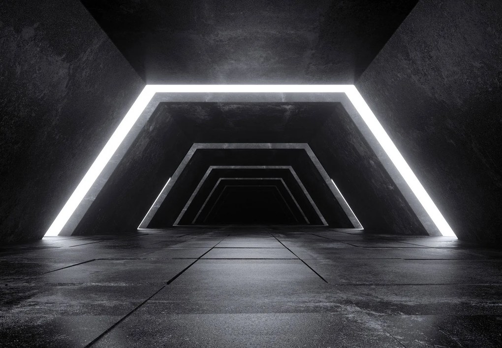 Fototapeta - Tunel 3D (196x136 cm)