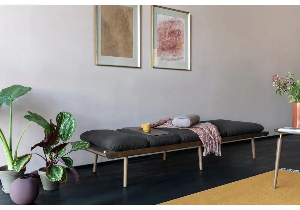 Antracytowy szezlong Lounge Around – UMAGE