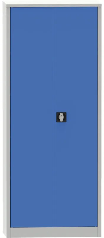 Kovona Uniwersalna szafka metalowa, 4 półki, 1950 x 800 x 500 mm, niebieskie drzwi