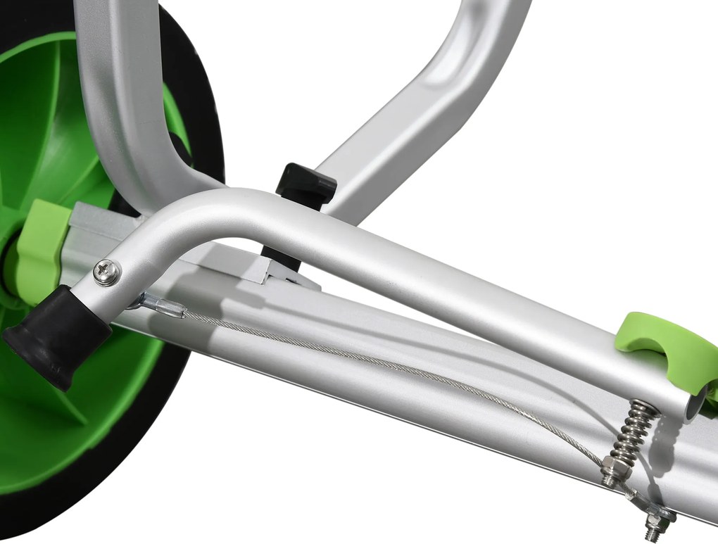 SPORTNOW Wózek do łodzi, regulowana szerokość, nośność do 100 kg, aluminium, czarno-zielony, 79 x 72,5 x 42 cm